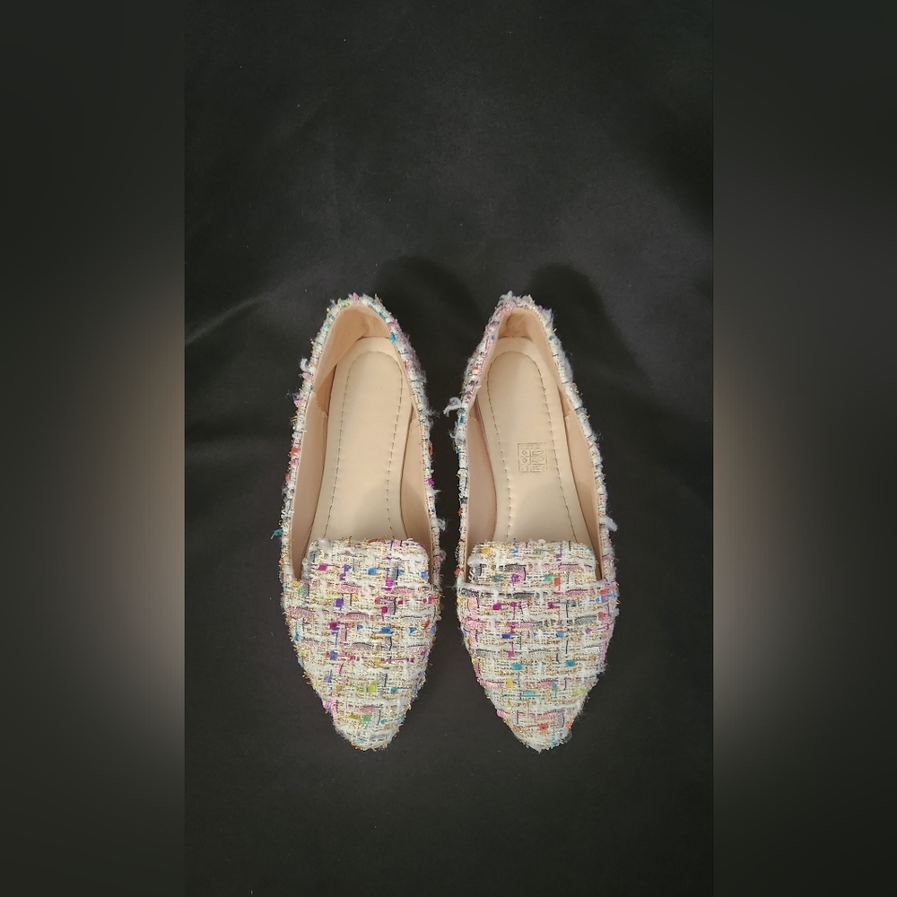 Women's Tweed Multicolor Loafers - Picture 6 of 16